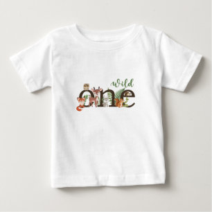 Wild One 1. Geburtstag Waldtiere T-Shirt