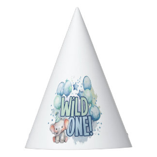 Wild One 1. Geburtstag Wasserfarbe Partyhütchen