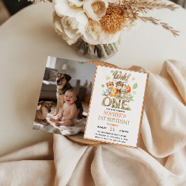 Wild One Animal 1st Birthday Party | Safari Jungle Einladung
