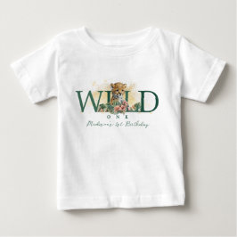Wild One Animal Guepard Baby Boy 1. Geburtstag T-shirt