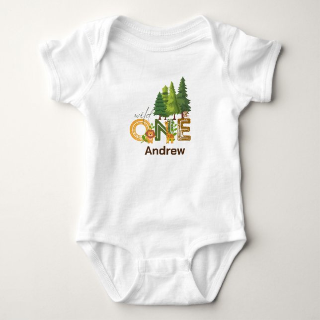 Wild One Baby Bodysuit Strampler (Vorderseite)