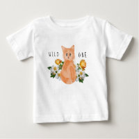 Wild One - Baby Cat und Blume 1. Geburtstag
