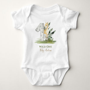 Wild One Baby Deer Forest 1. Geburtstag Strampler