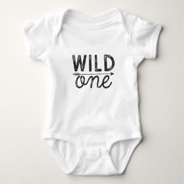 Wild One Baby First Birthday Bodysuit Baby Strampler