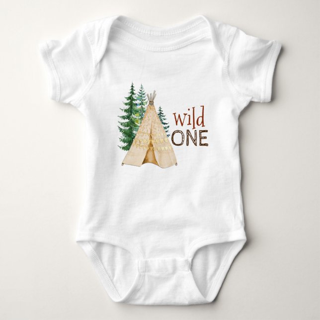 Wild One Baby First Birthday Shirts (Vorderseite)