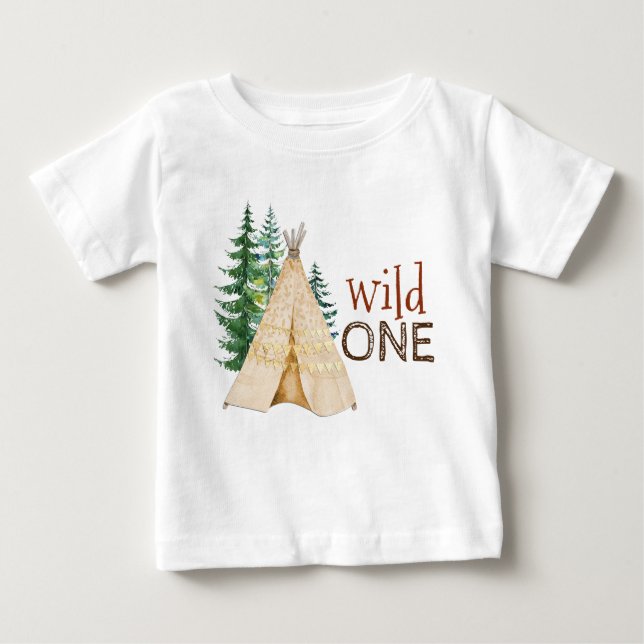 Wild One Baby First Birthday Shirts (Vorderseite)