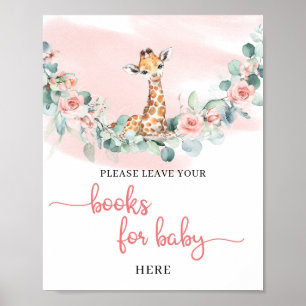 Wild One Baby Giraffe Jungle Tierbücher für das Ba Poster