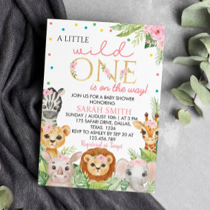 Wild One Baby Shower Einladung