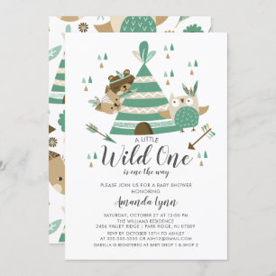 Wild One Baby Shower Einladung