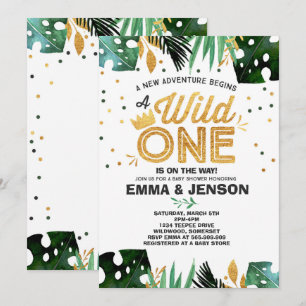Wild One Baby Shower Einladung Erlebnisdusche