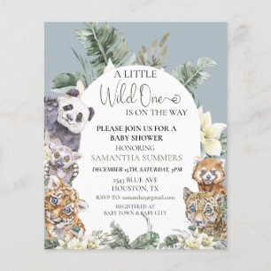 Wild One Baby Shower Tropische Dschungel-Tier Budg