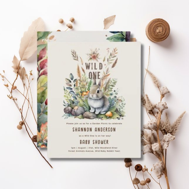 Wild One Baby Woodland Animals Baby Shower (Von Creator hochgeladen)
