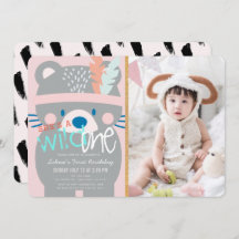 Wild One Bären Feather Girl Pink Foto 1. Geburtsta