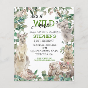 Wild One Birthday Australian Animals