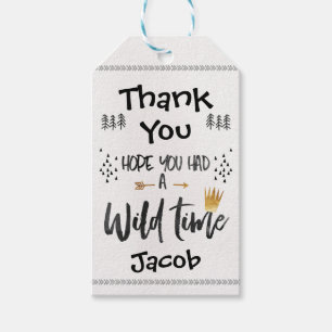 Wild One Birthday Favor Tag Geschenkanhänger