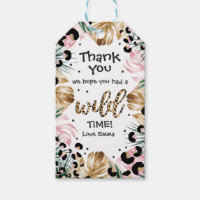 Wild One Birthday Leopard Print Safari Gastgeschen