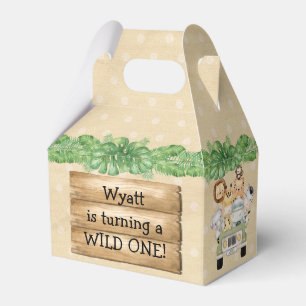 Wild One Birthday Safari Geschenkschachtel
