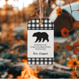 Wild One Black Bear Black Buffalo Kariert Danke Geschenkanhänger