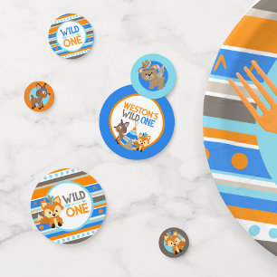 Wild One Blue Woodland Erster Geburtstag Dekoratio Konfetti