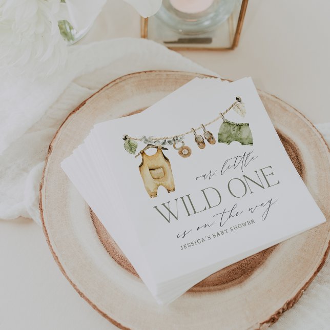 Wild One | Boho Safari Babydusche Serviette (Von Creator hochgeladen)