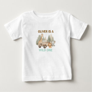 Wild One Boy 1. Geburtstag Safari Baby T-shirt