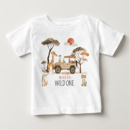 Wild One Boy 1. Geburtstag Safari Baby T-shirt
