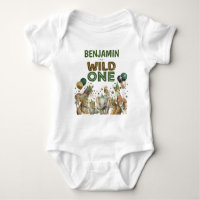 Wild One Boy Birthday Jungle Safari Party Tiere