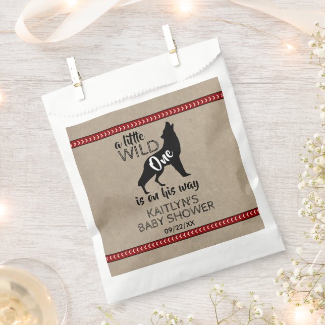Wild One Boys Baby Shower Geschenktütchen (Ausgeschnitten)