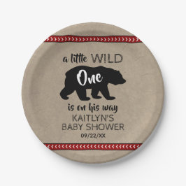 Wild One Boys Baby Shower Pappteller