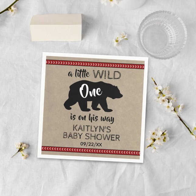 Wild One Boys Baby Shower Serviette (Von Creator hochgeladen)