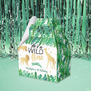 Wild One Boys erste Geburtstagsparty Geschenkschachtel