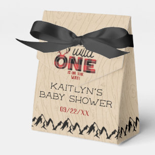 Wild One Boys Rustikale Karierte Lumberjack Babydu Geschenkschachtel