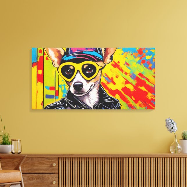 WILD ONE-CHIHUAHUA 2 LEINWANDDRUCK (Insitu (Wohnzimmer))