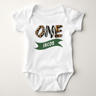 Wild One Custom First Birthday Baby Strampler
