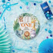 Wild One Cute Safari Animals 1st Birthday Party