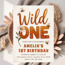 Wild One Daisy Foto zum 1. Geburtstag Mädchen