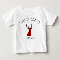 Wild One Deer Antlers Woodland Lumberjack Geburtst