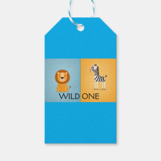 Wild One Dschungel-Geburtstag - Safari-Tiere Geschenkanhänger
