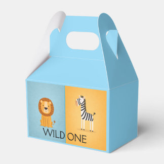 Wild One Dschungel-Geburtstag - Safari-Tiere Geschenkschachtel