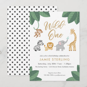 Wild One - Einladung zum ersten Geburtstag