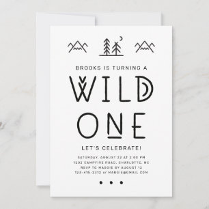 Wild One - Einladung zum ersten Geburtstag