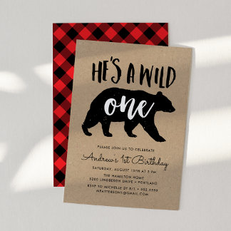 Wild One | Einladung zum ersten Geburtstag