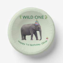Wild One Elephant Birthday Artwork Pappteller