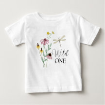 Wild One - Erstes florales Shirt zum Geburtstag