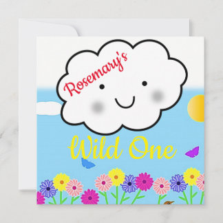 Wild One First Birthday Card Einladung
