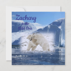 Wild One First Birthday Card Einladung