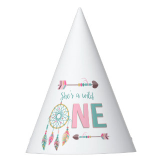 Wild One First Birthday Party Hats Partyhütchen