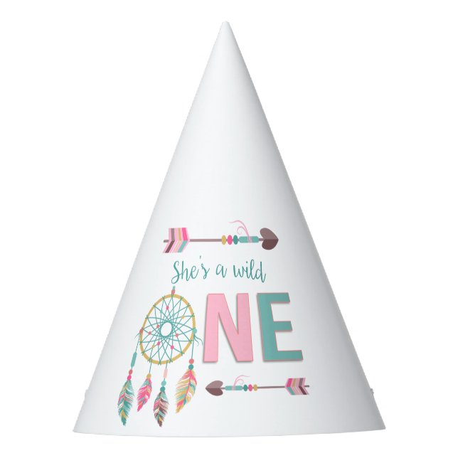 Wild One First Birthday Party Hats Partyhütchen (Vorderseite)