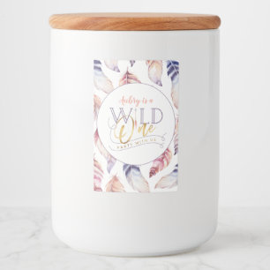 Wild One Gold 1. Geburtstagsparty Lebensmitteletikett