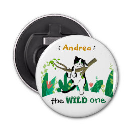 Wild One Greenery Safari Kitty Cat Flaschenöffner